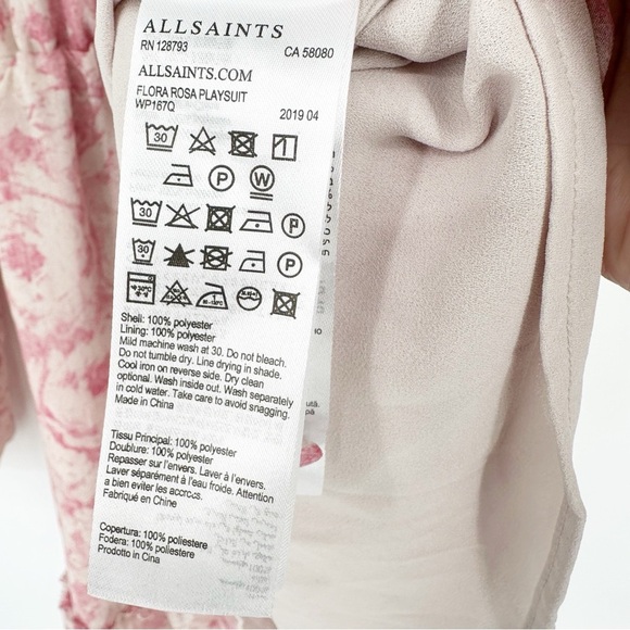 All Saints Flora Rosa Playsuit - Picture 7 of 9
